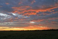 Am letzten Morgen - Gewitterstimmung bei Sonnenaufgang