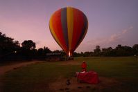 Ballonstart im Morgengrauen